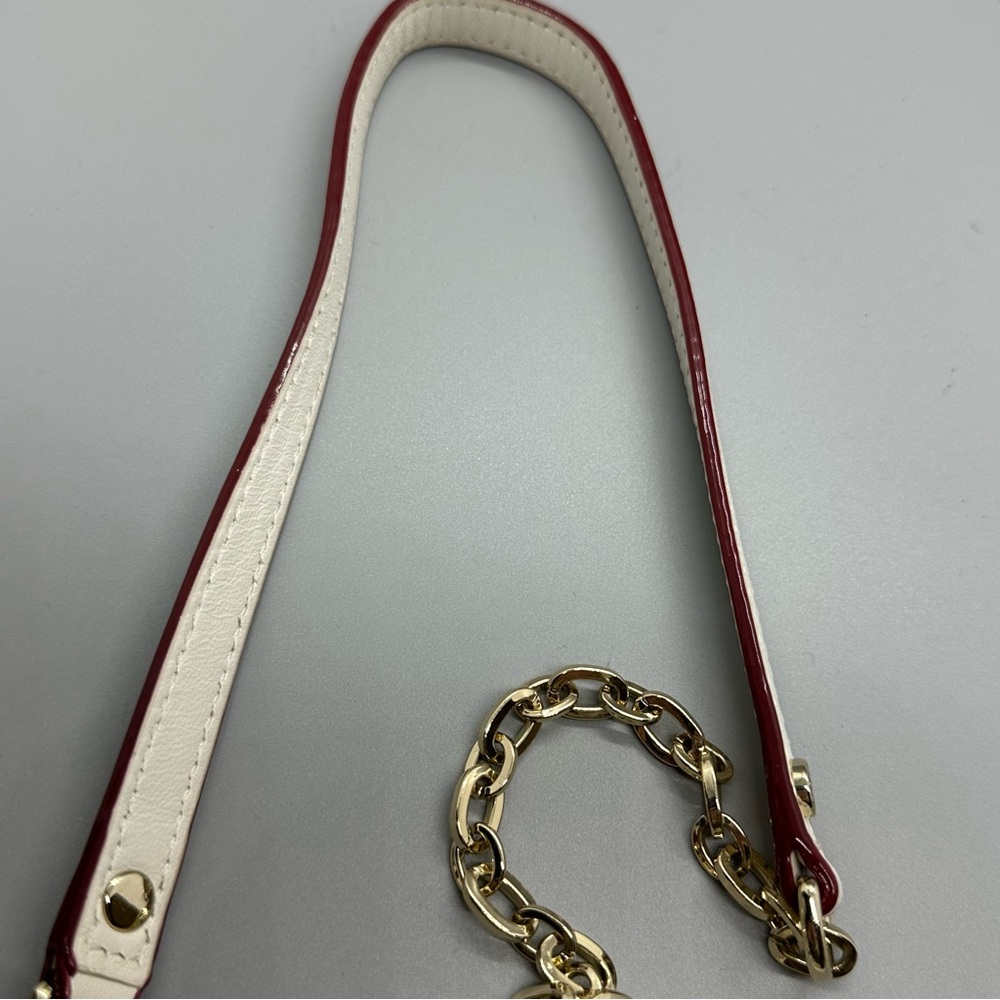 MZ Wallace Quilted Crossbody Bag in Ivory with Gold Chain - Picture 4 of 14